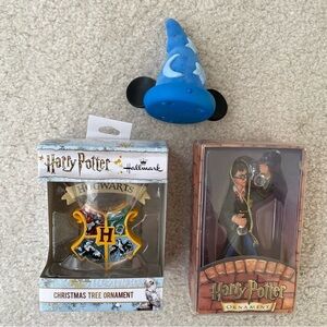 Harry Potter and Disney Mickey Mouse Christmas Tree Ornaments (3)